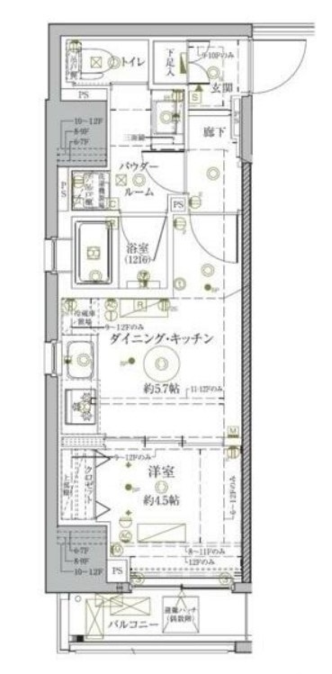 クレイシア秋葉原ラグゼスウィートの間取り