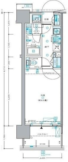 セントラルプレイス新宿御苑前の間取り