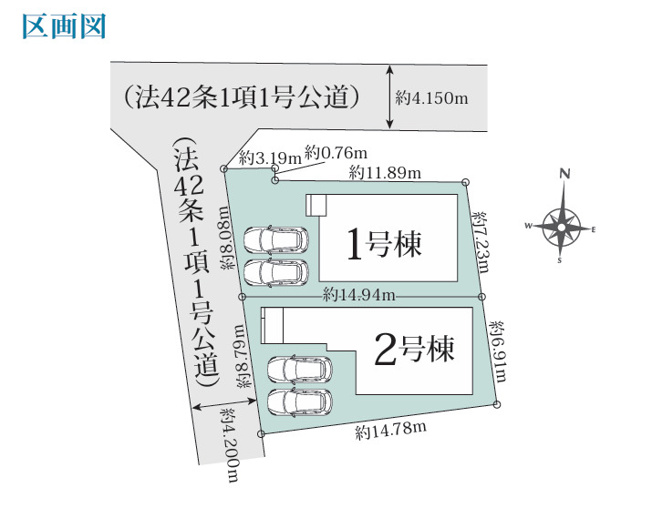【区画図】 | グラファーレ茶屋町3期 (全2棟)