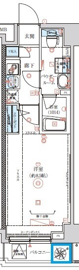 練馬区桜台１丁目の賃貸マンションの間取り