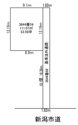 【区画図】 | 新潟市北区松浜本町1丁目　
