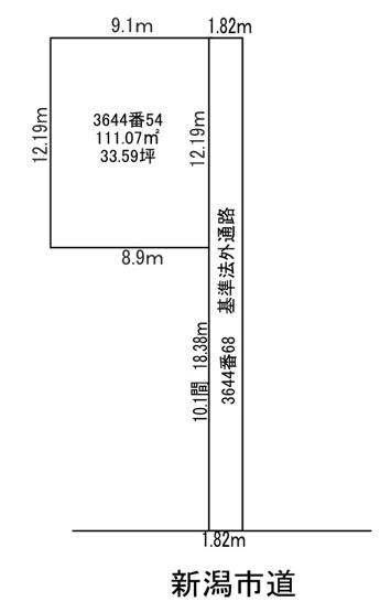 【区画図】 | 新潟市北区松浜本町1丁目　