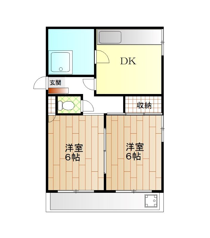 クオリア鷹匠の間取り