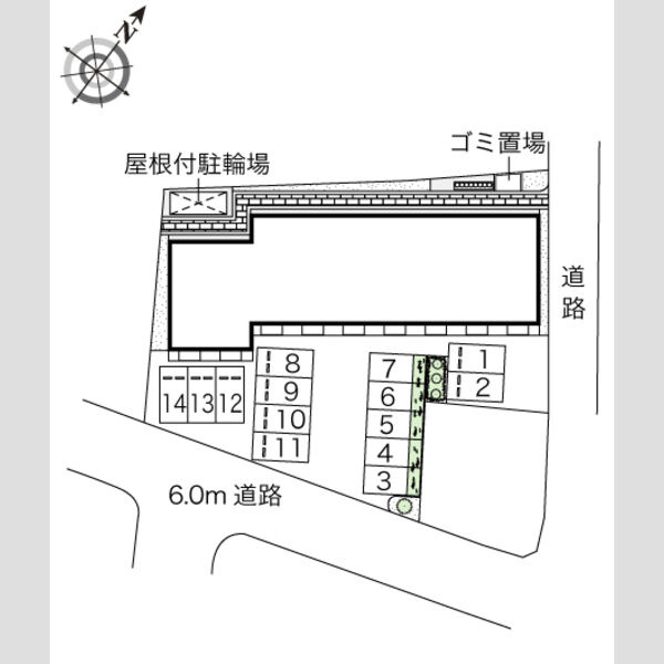 レオネクストアウリィの区画図