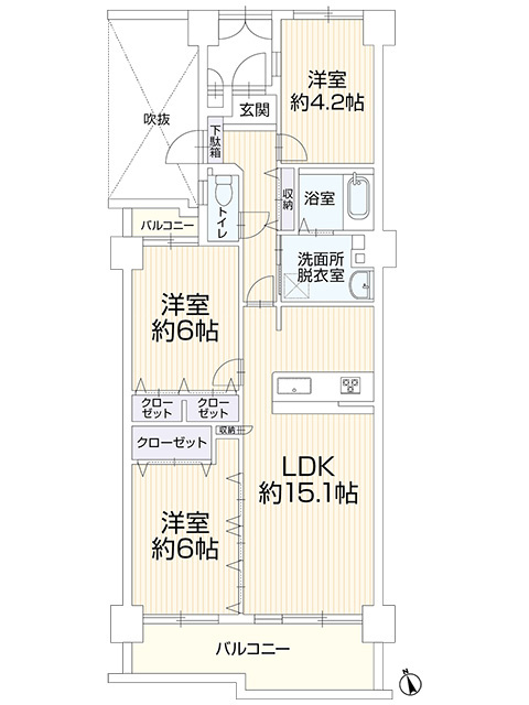 藤和千里ハイタウンの間取り