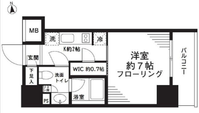 パークリュクス秋葉原ｍｏｎｏイーストの間取り
