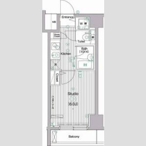 北区滝野川３丁目の賃貸マンションの間取り
