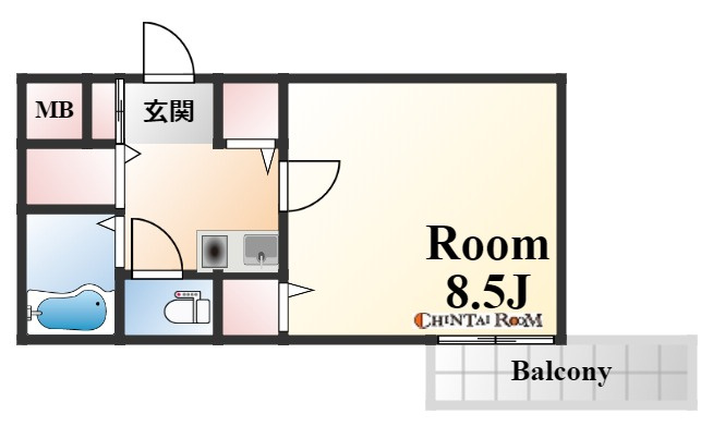 メゾン北長狭の間取り
