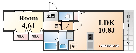 神戸市灘区薬師通３丁目のアパートの間取り