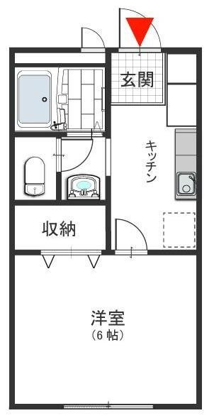 神戸市中央区中山手通７丁目のアパートの間取り