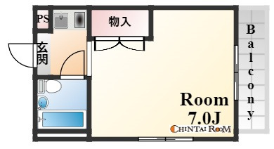 神戸市東灘区御影郡家１丁目の賃貸マンションの間取り