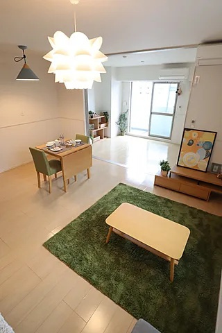 神戸市中央区花隈町の賃貸マンションの居間・リビング|※家具家電は付きません