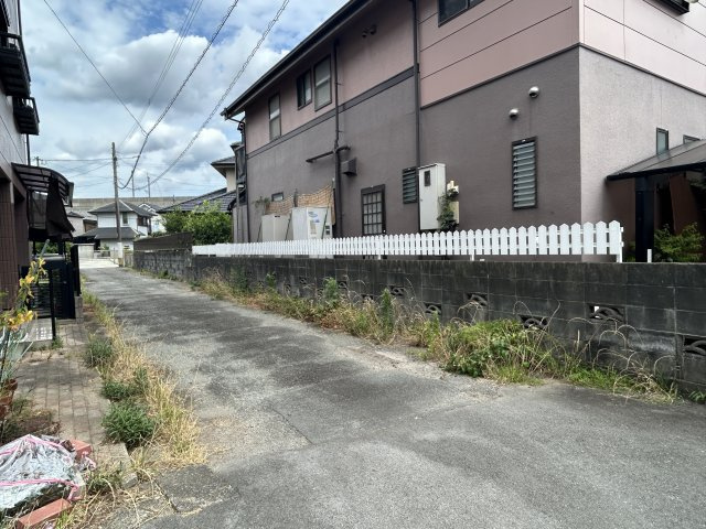 津福今町土地の前面道路含む現地写真