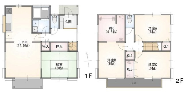 【間取り】 | 4LDKはリビングダイニングキッチンと4つの居室がある間取りで、大家族や二世帯住宅に最適。広々としたリビングで家族団らんを楽しみ、個室でプライベートな時間も確保でき、快適な生活を送ることができますよ。