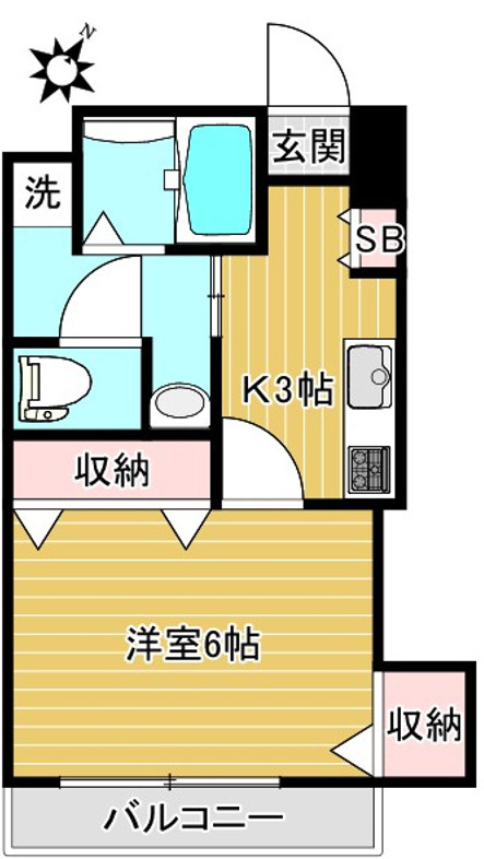 第二若木コーポの間取り