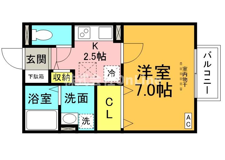 サンクレール志紀の間取り