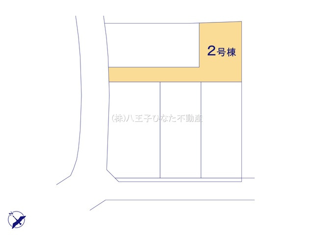 『八王子市新築戸建て』八王子市大楽寺町133-1【仲介手数料無料】　２４－１期の区画図|～仲介手数料無料☆八王子ひなた不動産～八王子市大楽寺町　新築戸建て