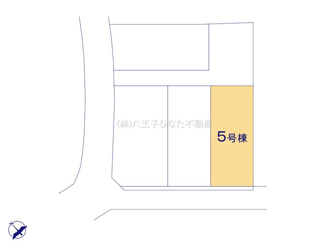 『八王子市新築戸建て』八王子市大楽寺町133-1【仲介手数料無料】　２４－１期の区画図|～仲介手数料無料☆八王子ひなた不動産～八王子市大楽寺町　新築戸建て