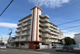 【外観】 | パインハイツ住吉 | 前面棟無なので眺望・日当たり良好です