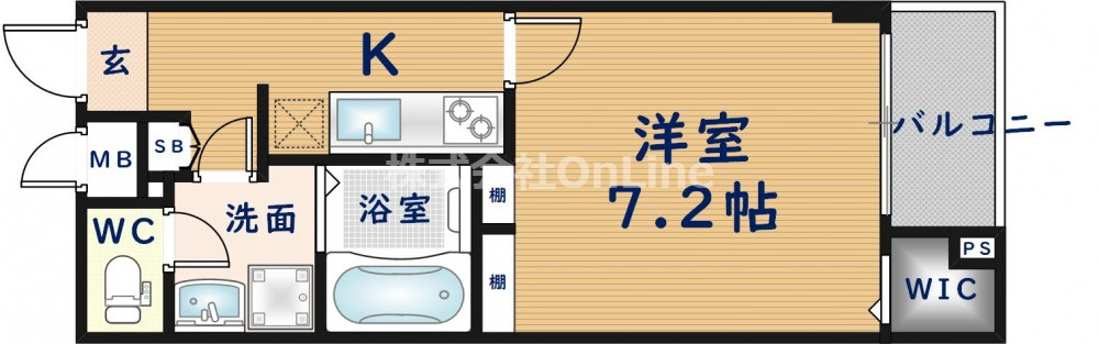 クロワール長田の間取り