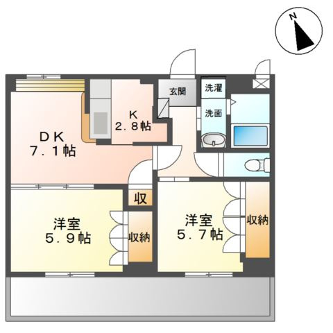 エメラルド　Ａの間取り