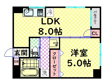 【間取り】 | セビーヌ難波南