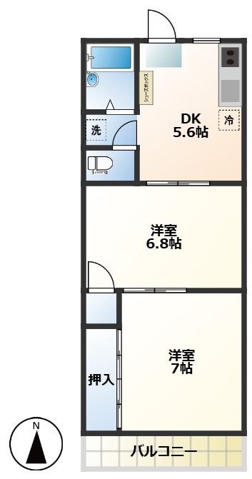 メゾン古川の間取り