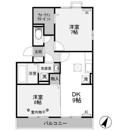 【間取り】 | ヴィラ フォレスタA