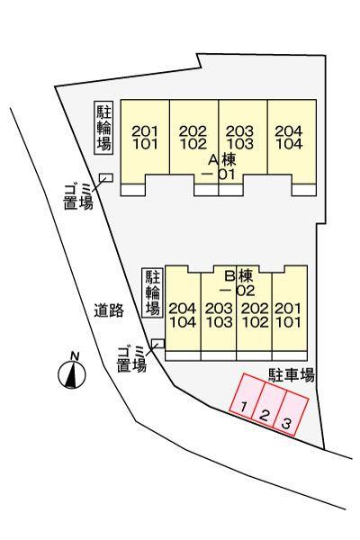 Ｇｒｅｅｎ　Ｐａｒｋ　Ⅱの駐車場