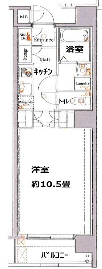 エクセリア秋葉原の間取り|間取りです。
