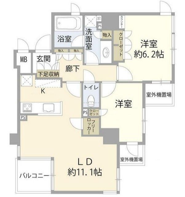 サンクタス大島の間取り|間取りです。
