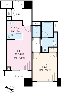 アトラス白山の間取り