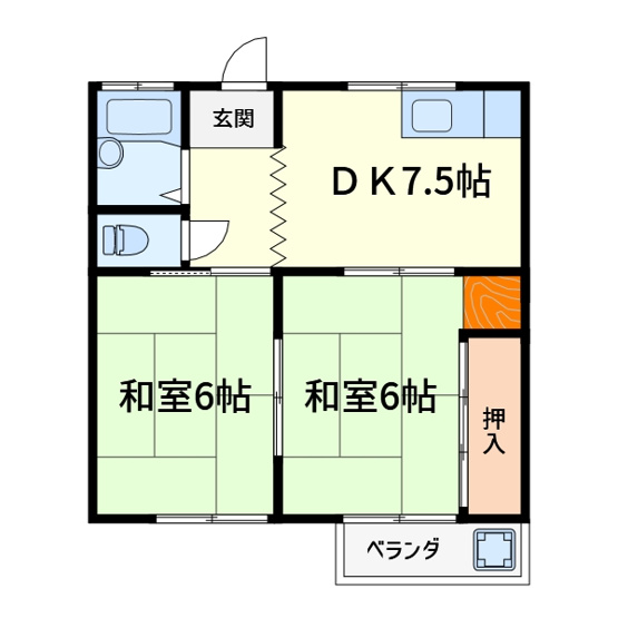 【間取り】 | サンハイツ