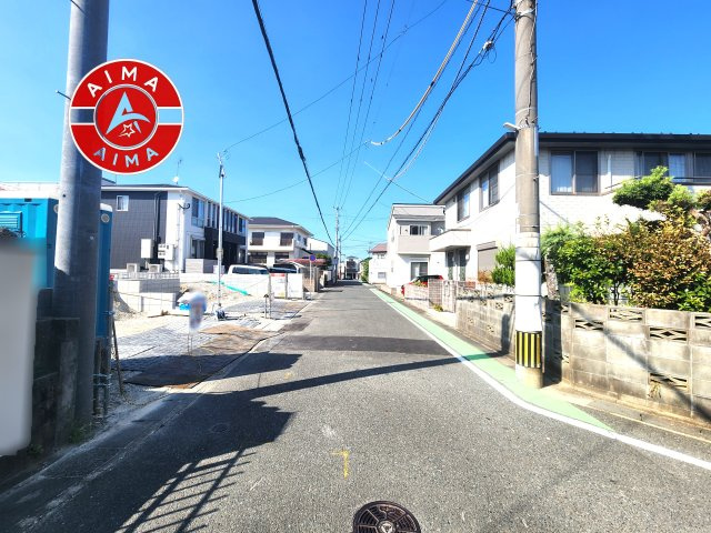 福岡市南区屋形原1丁目第3-2棟（2号棟）の外観|前面道路含む現地の写真です。