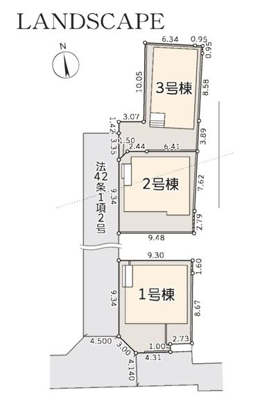 茅ヶ崎市ひばりが丘新築戸建て　１号棟の間取り|区画図「茅ヶ崎市ひばりが丘新築戸建て」