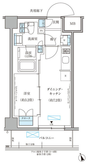 【間取り】 | パークアクシス文京本郷