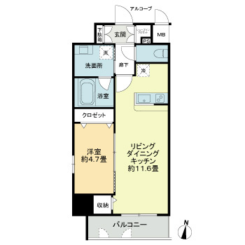 プレイス白壁の間取り