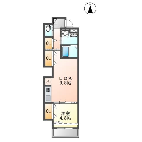 ミカーサ八木町の間取り