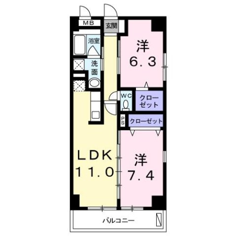 ピオニーの間取り