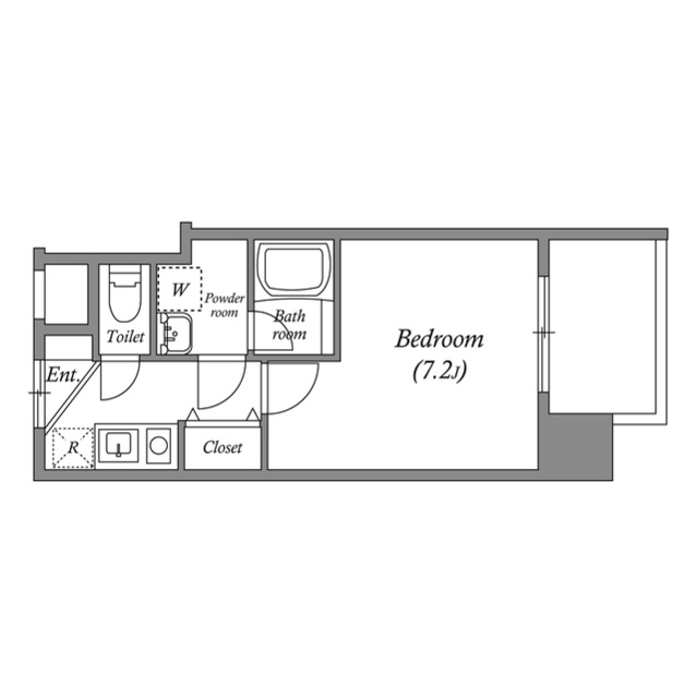 BROAD 新うめきたRESIDENCEの間取り