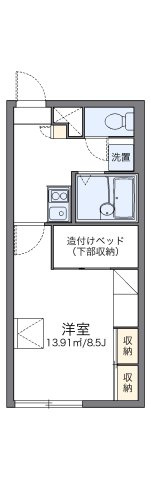 レオパレスグランドールの間取り