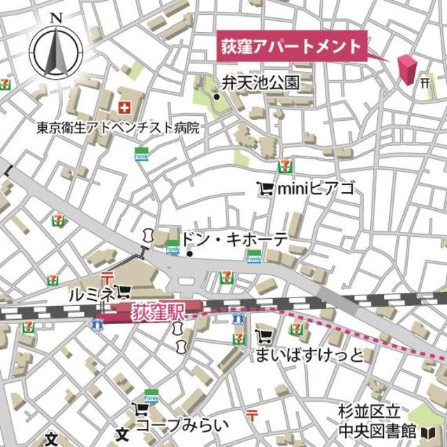 荻窪アパートメントの地図
