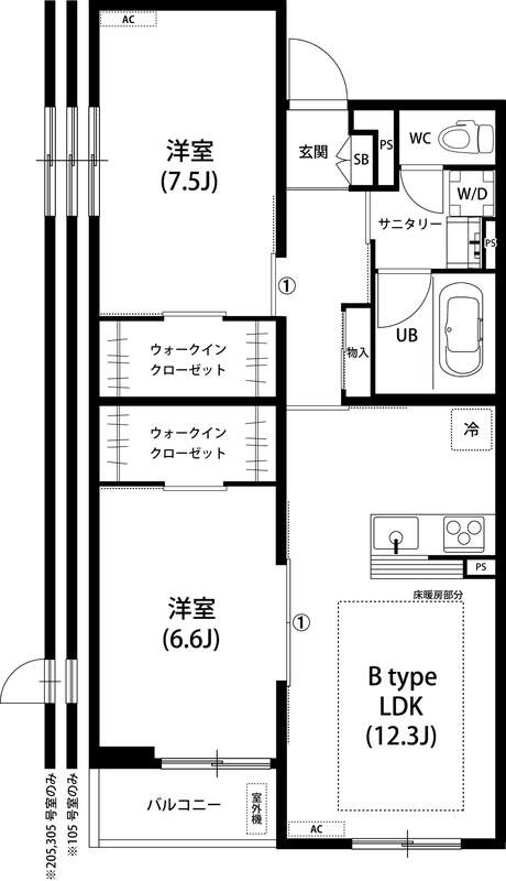 リブリ・八木の間取り