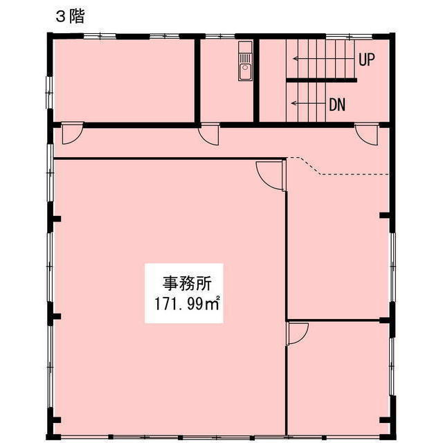 岐阜市金宝町１丁目の店舗事務所の間取り