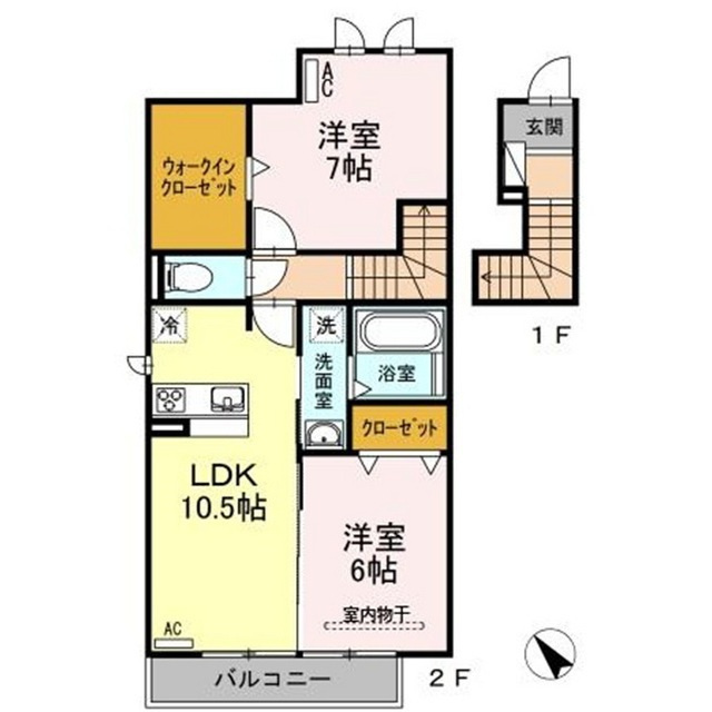 Ｎｅｗ　Ｖｉｌｌａｇｅ　加納の間取り