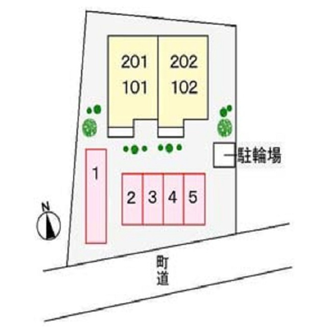 メゾン７８の駐車場