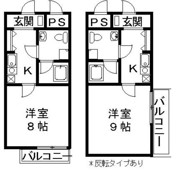 岐阜市玉姓町３丁目のアパートの間取り