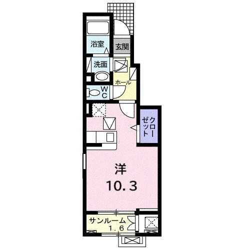 ヴィラージュ　ルリの間取り