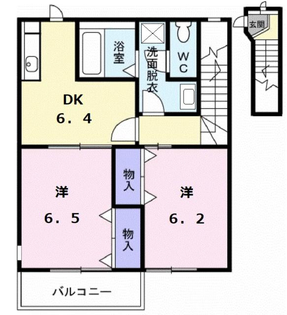 クレストールスズキＡの間取り