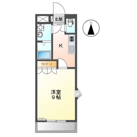 サンモール中島Ａの間取り